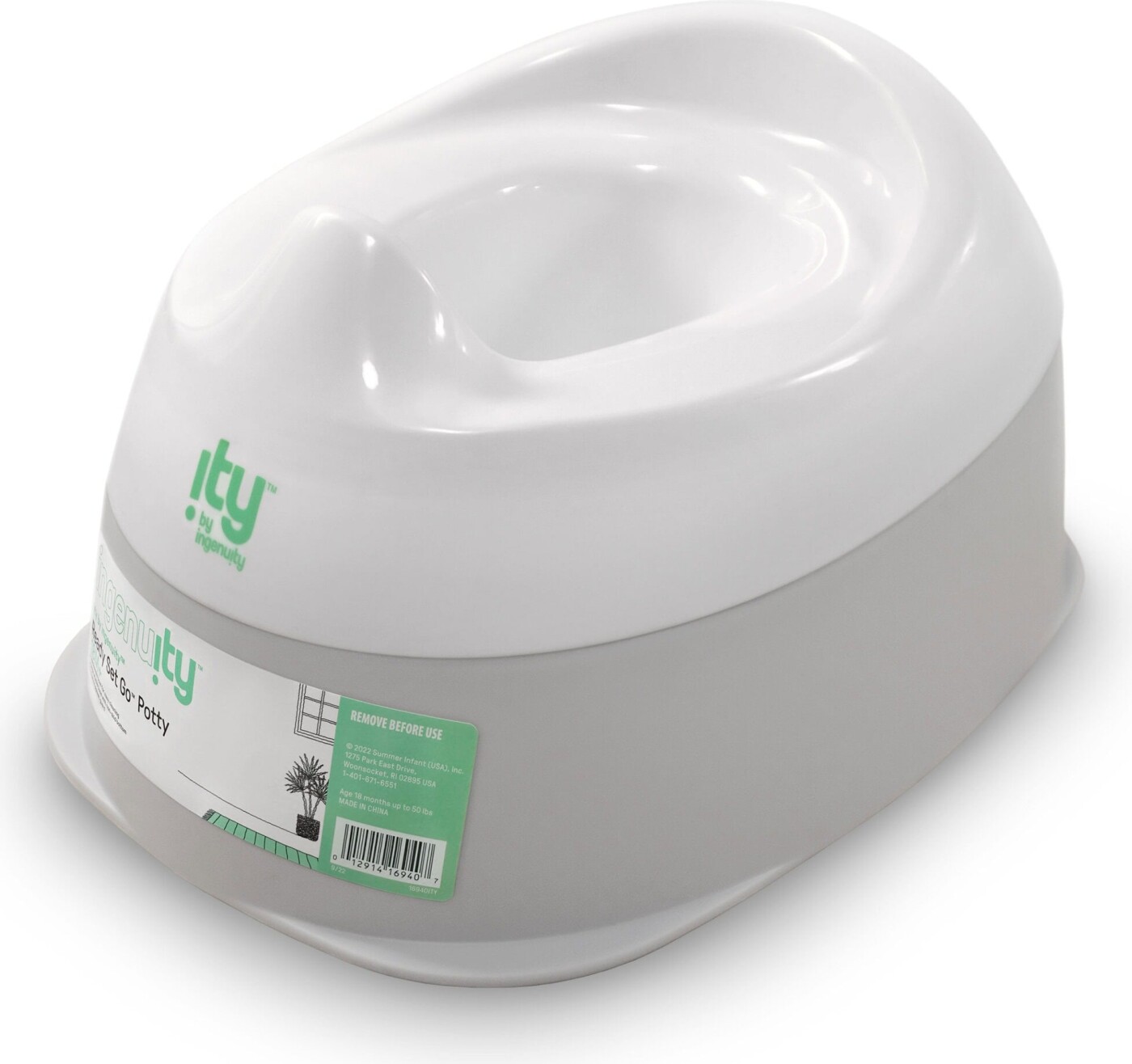 Ingenuity - Ready Set Go&trade; Potte - Hvid - 18-60 M