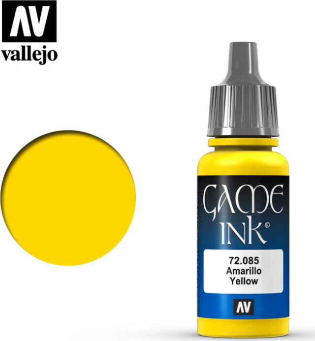 Billede af Ink 17ml Yellow - 72085 - Vallejo hos Gucca.dk