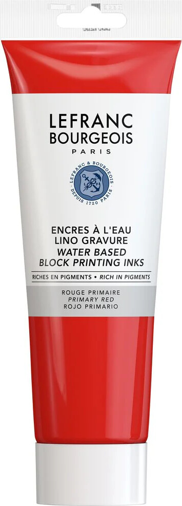 Linoleumstryk Maling - Rød - 250 Ml - Lefranc Bourgeois