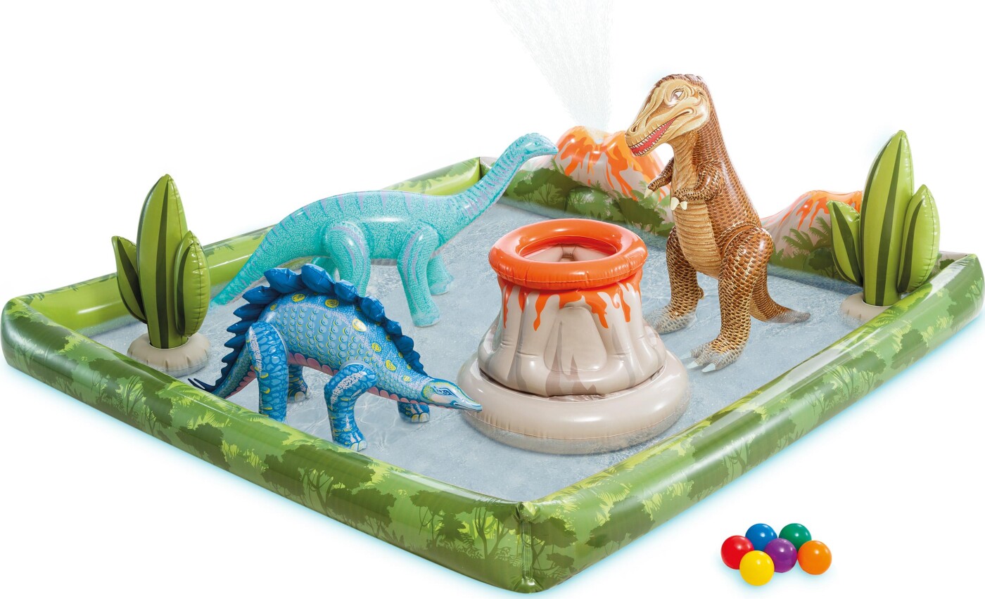 Intex - Jurassic Adventure Legepool - 410l - 201x201x36 Cm
