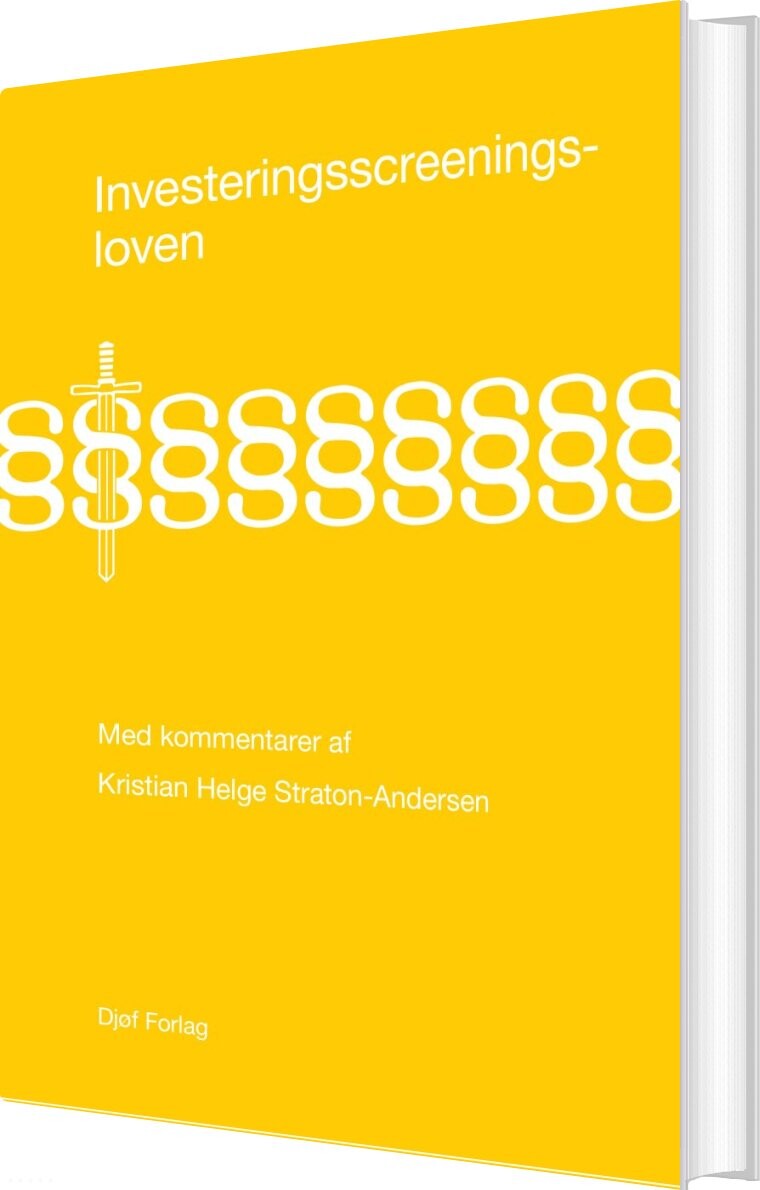 Investeringsscreeningsloven - Kristian Helge Straton-andersen - Bog