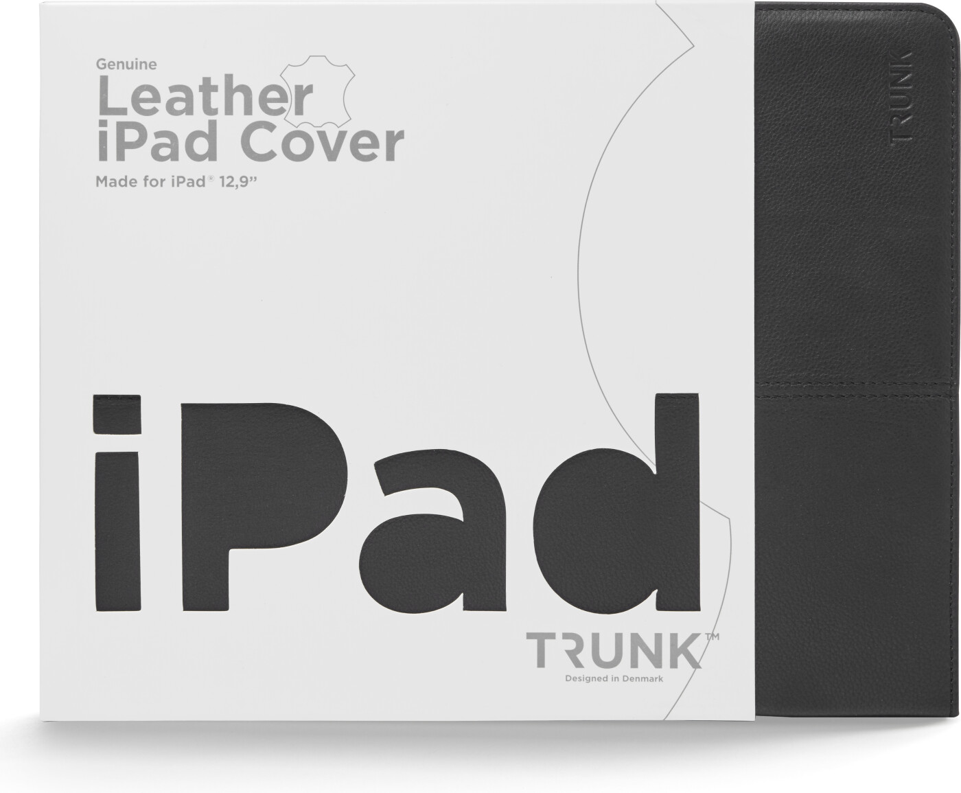 Trunk - Ipad Pro 3rd Gen. Cover - 12,9" - ægte Læder - Sort