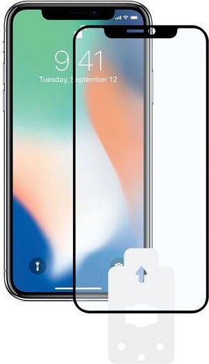 Iphone X / Xs - Hærdet Glas Skærmbeskyttelse 9h 0,3 Mm Sort