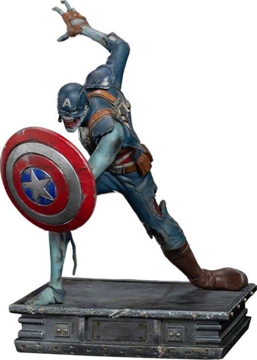 Iron Studios - Marvel What If ... : 1:10 Art Scale Statue (Zombie Captain America) 22cm - Figur