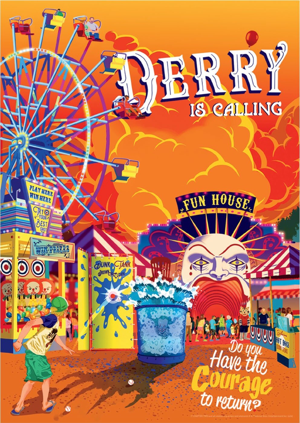 FaNaTtik - IT Derry Fairground Art Print - Plakat