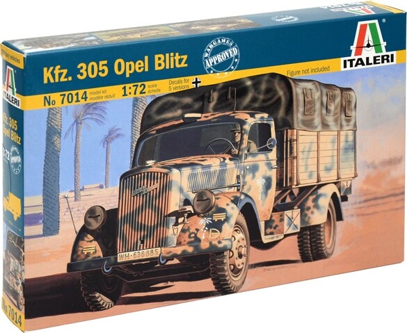 Italeri - 7014 - Kfz. 305 Opel Blitz - 1:72 - Model Byggesæt