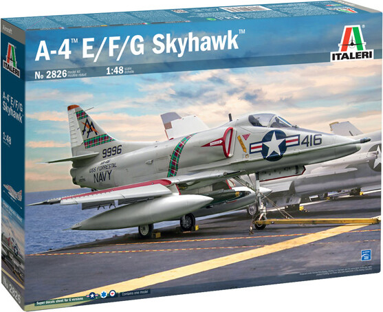 Italeri - A-4 Skyhawk Model Fly Byggesæt - 1:48 - 2826