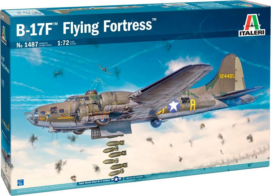 Italeri - B-17f Flying Fortress Model Byggesæt - 1:72 - 1487