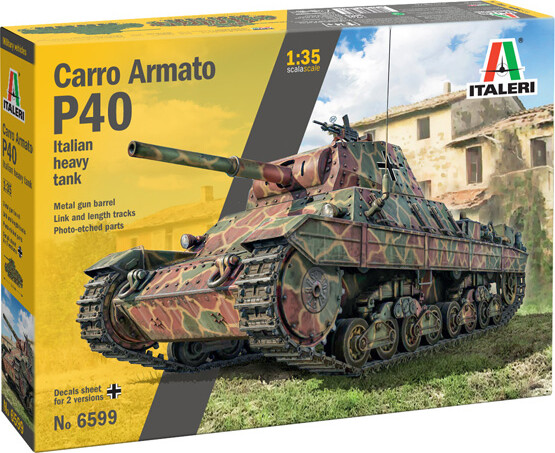 Billede af Italeri - Carro Armato P40 Model Tank Byggesæt - 1:35 - 6599
