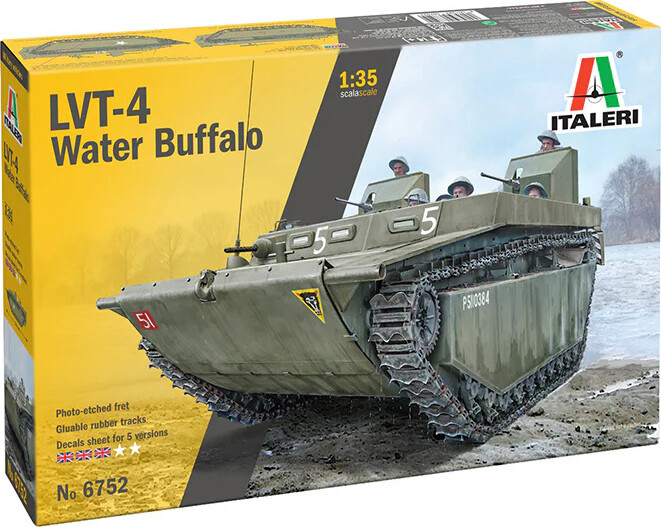 Italeri - Lvt-4 Water Buffalo Model Tank Byggesæt - 1:35 - 6752s