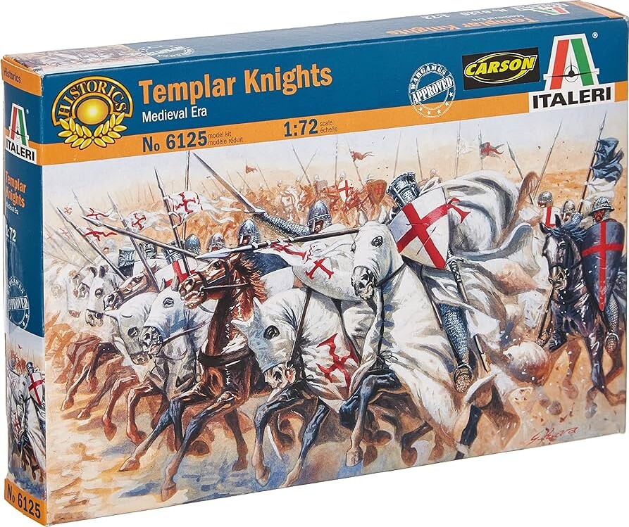 Italeri - Templar Knights - Medieval Era Byggesæt - 1:72 - 6125s