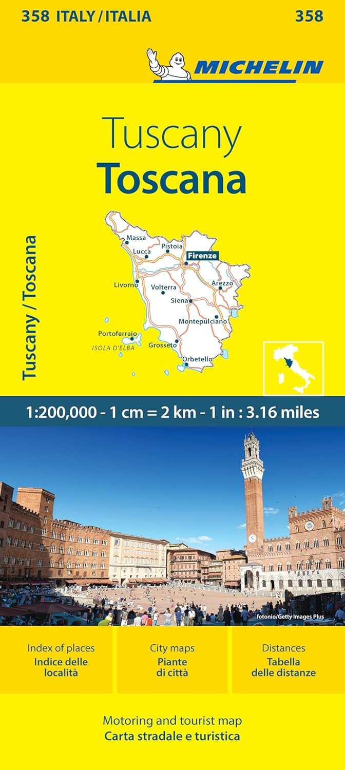 Billede af Italy Blad 358: Toscana 1:200.000 - Diverse - English Book