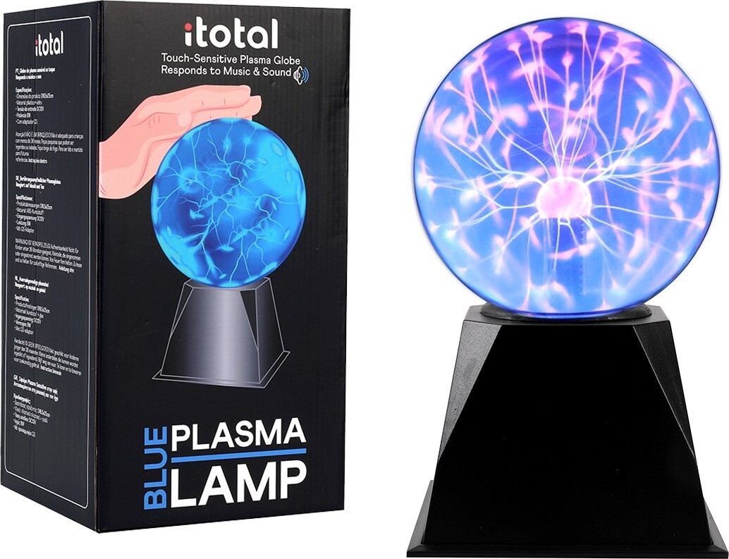 Itotal - Blå Plasma Lampe - Stor (15,5 Cm)