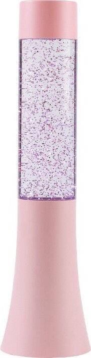 Itotal - Glitterlampe - Pastel Pink - 33.5 Cm