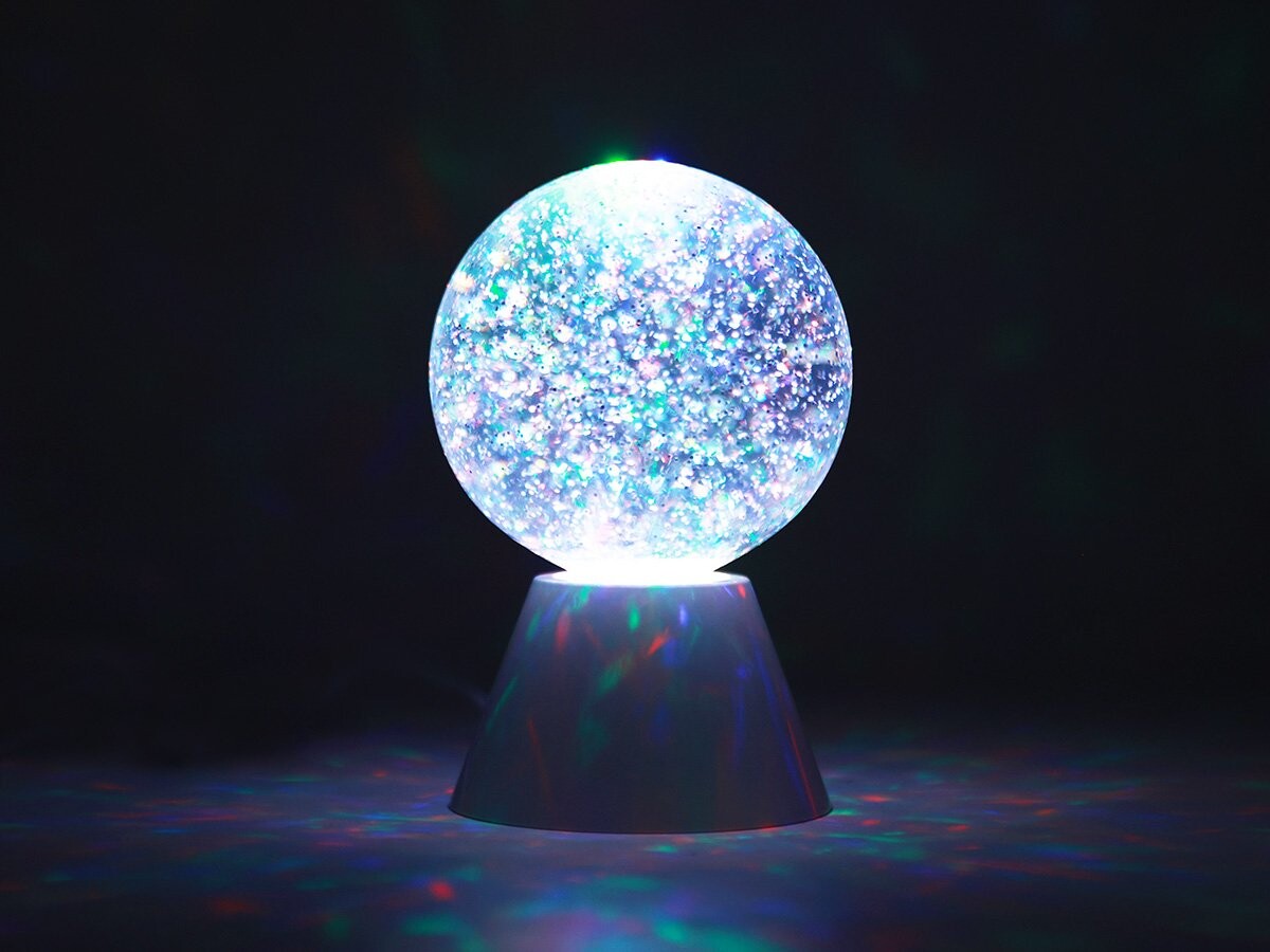 Itotal - Kuglelampe - Glitter Glas - 11 Cm In Diameter And 16 Cm In Height