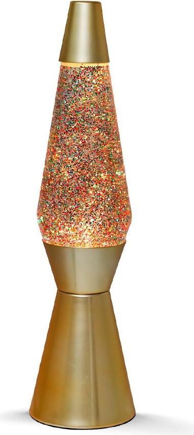 Itotal - Lava Lampe 36 Cm - Golden Glitter