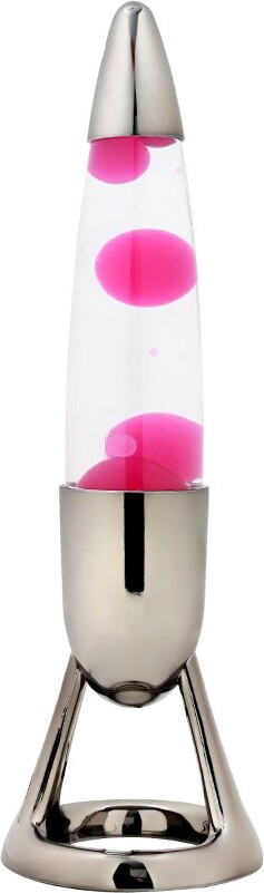 Itotal - Led Lavalampe Med Farveskift - Pink - Diameter 10.7 Cm X Height 36.5 Cm
