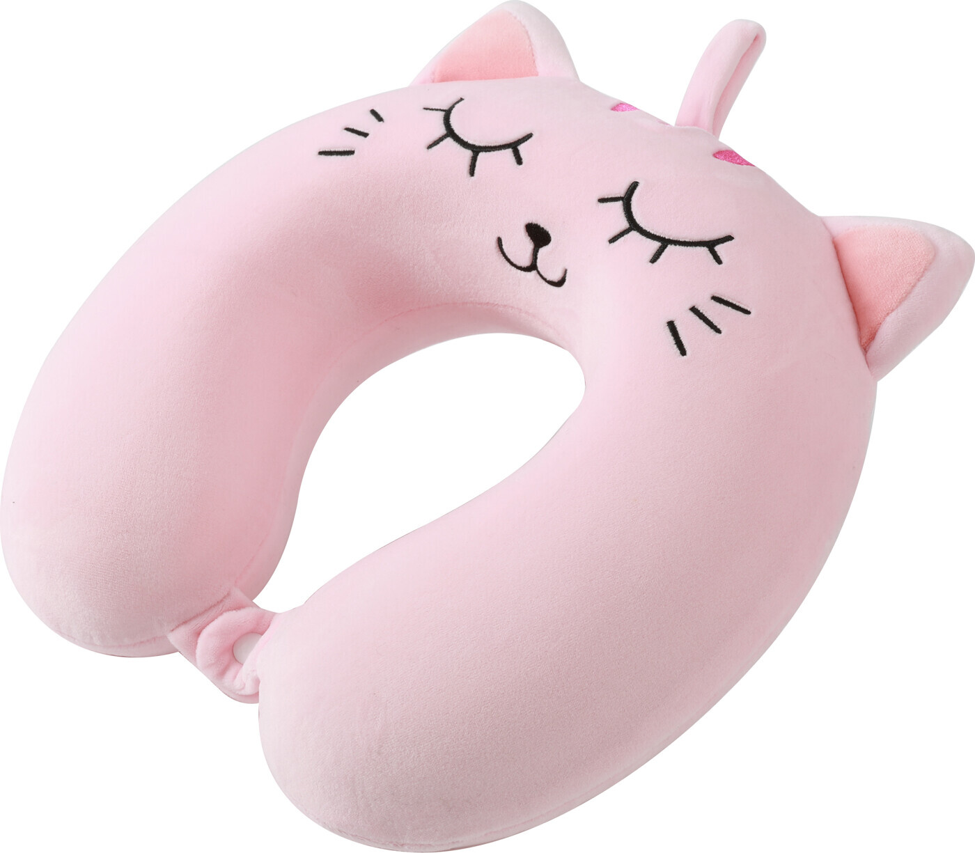 Itotal - Nakkepude - Pink Cat - 33 × 30 × 10 Cm