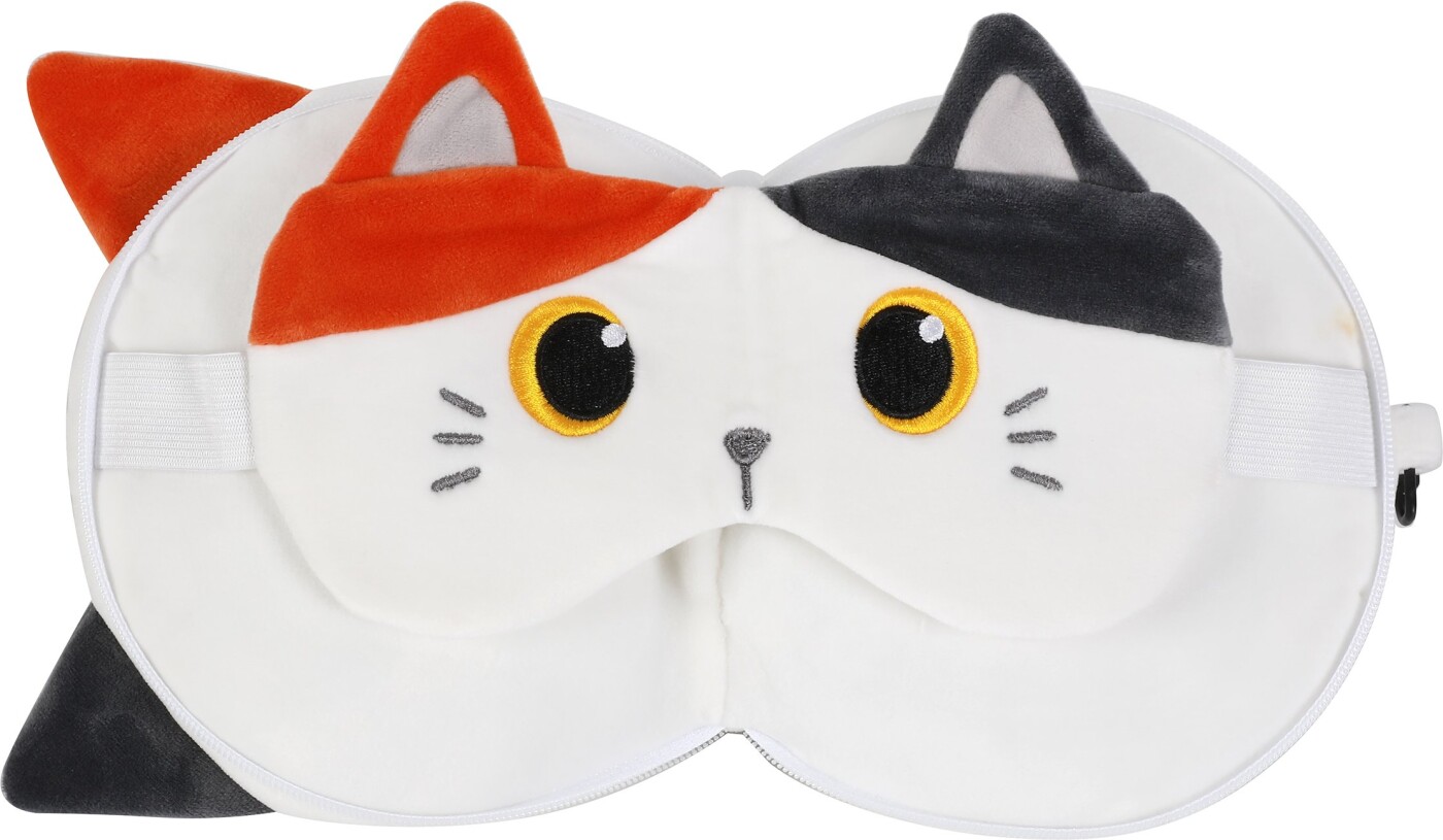 Itotal - Pude Med Sovemaske - Orange Cat