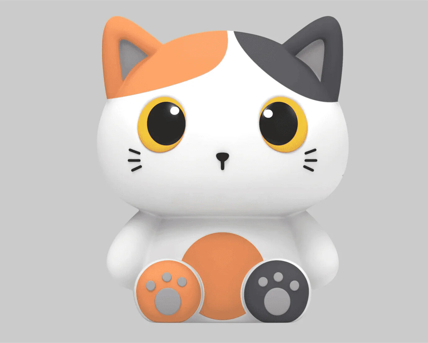 Itotal - Sparegris Orange Cat 27 Cm