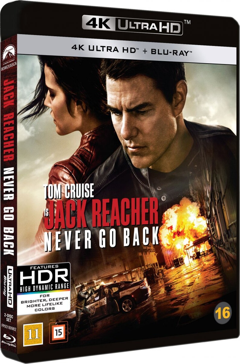 Jack Reacher 2: Never Go Back - 4K Blu-Ray