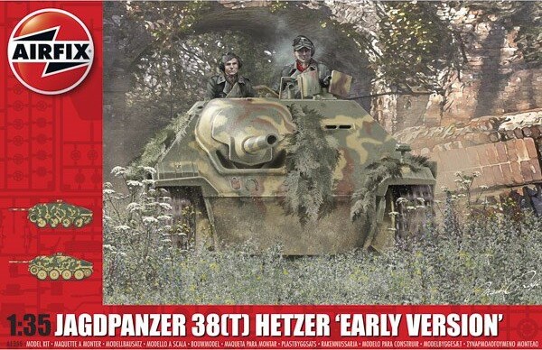 Se Airfix - Jagdpanzer 38 T Model Tank Byggesæt - 1:35 - A1355 hos Gucca.dk