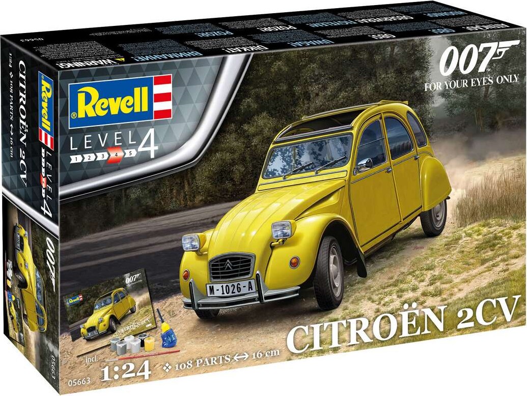 Revell - James Bond Citroen 2 Cv - Level 4 - 1:24 - 05663