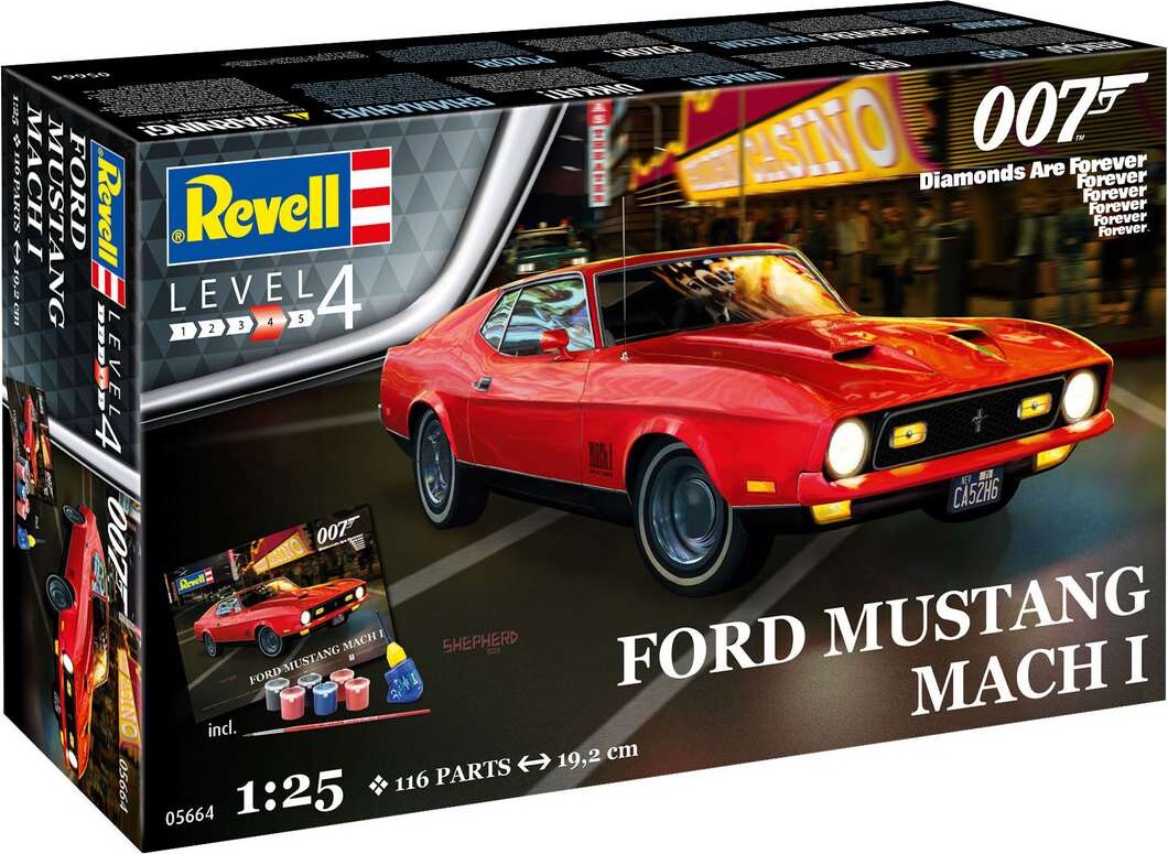 Revell - James Bond Ford Mustang Mach I - Level 4 - 1:25 - 05664