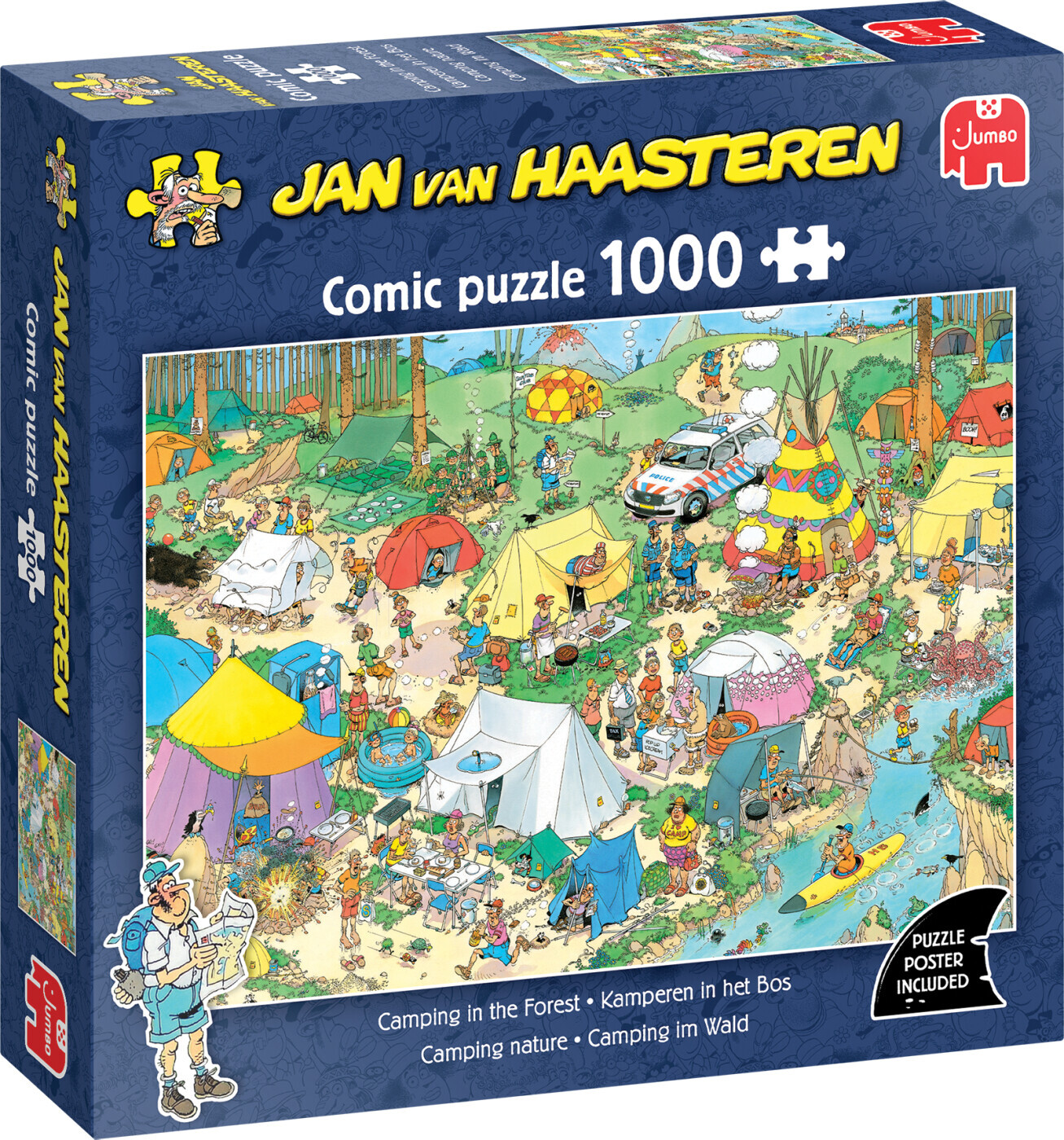 Jan Van Haasteren - Camping In The Forest Puzzle - 1000 Brikker - Jumbo