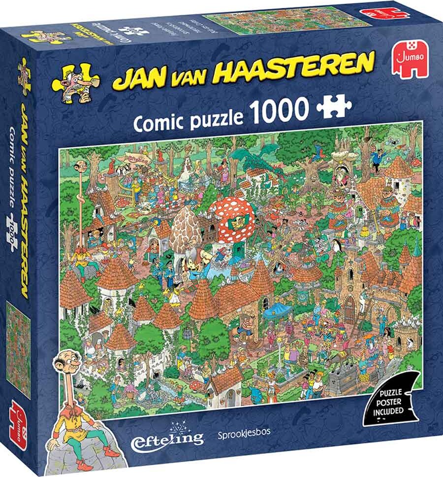 Jan Van Haasteren - Fairytale Forest Puzzle - 1000 Brikker - Jumbo