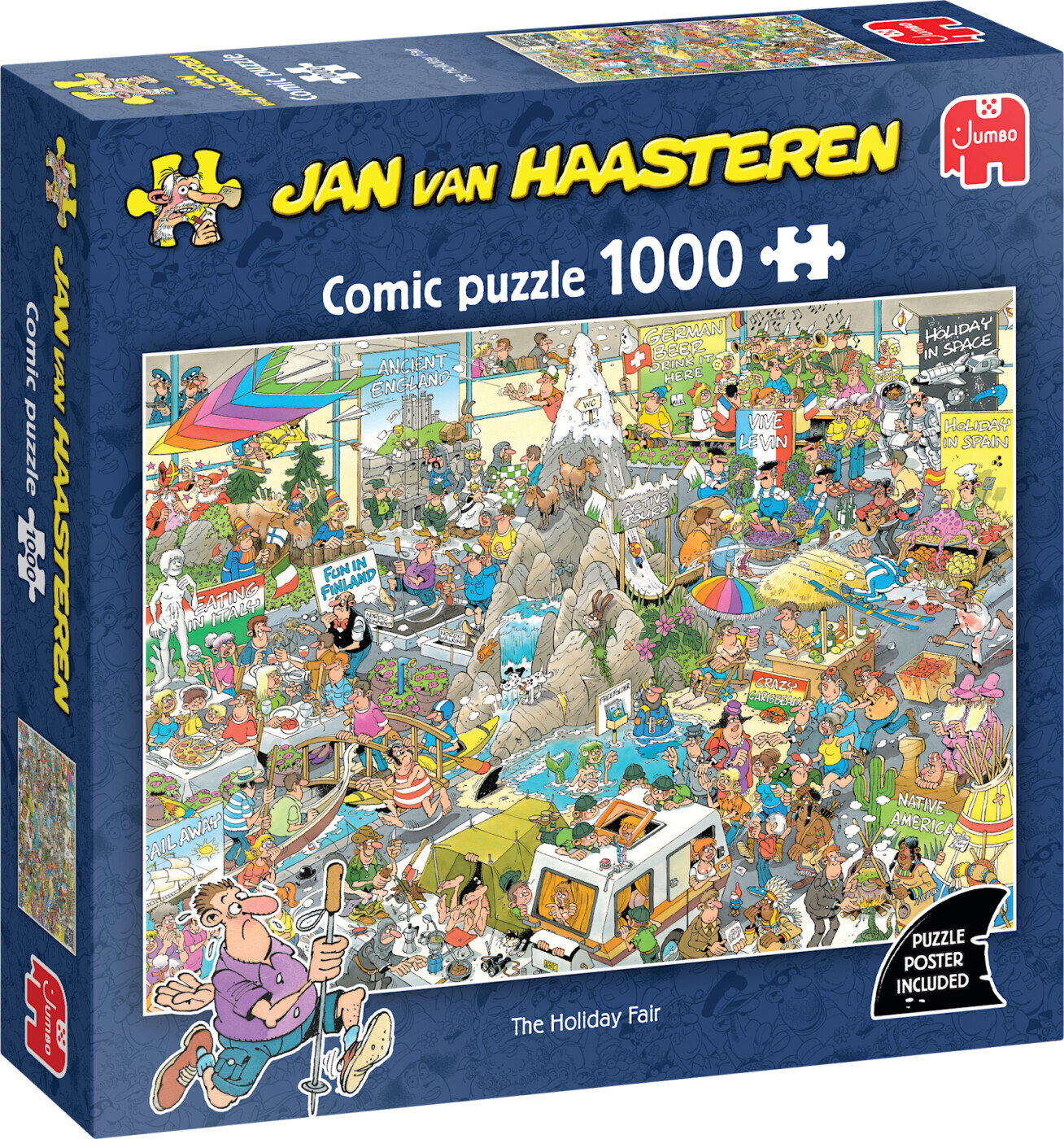 Jan Van Haasteren - Holiday Fair Comic Puzzle - 1000 Brikker - Jumbo