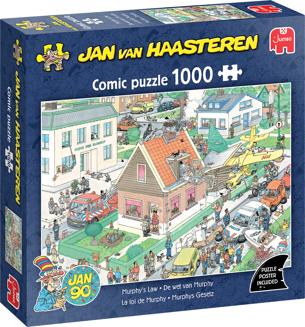 Jan Van Haasteren - Murphy's Law Comic Puzzle - 1000 Brikker - Jumbo