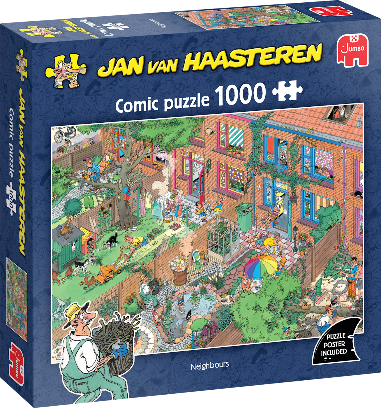 Jan Van Haasteren - Neighbours Comic Puzzle - 1000 Brikker - Jumbo