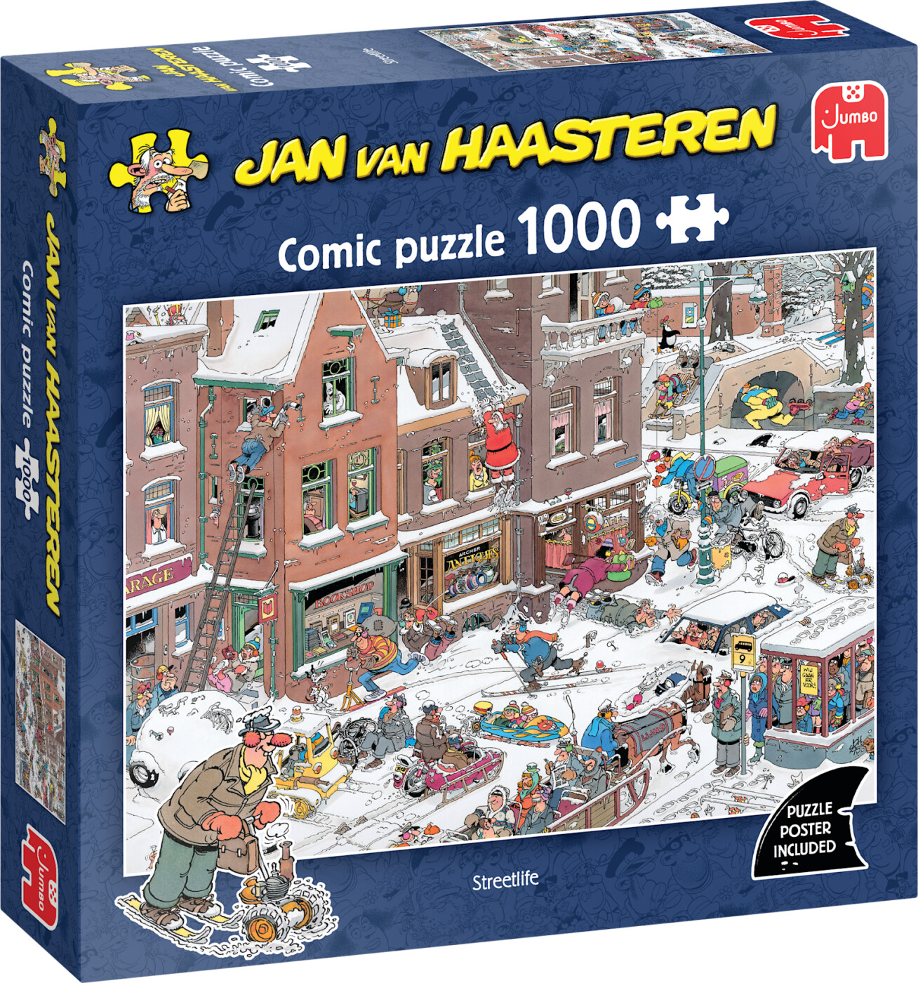 Jan Van Haasteren - Streetlife Comic Puzzle - 1000 Brikker - Jumbo