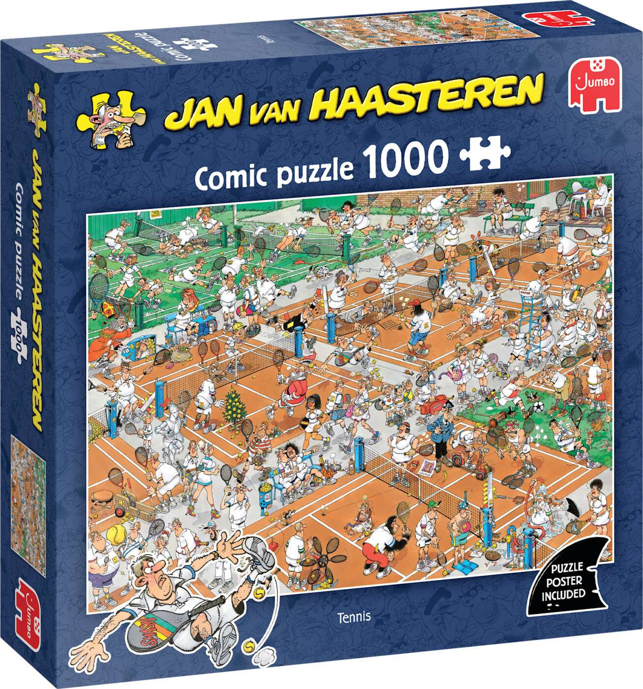 Jan Van Haasteren - Tennis Puzzle - 1000 Brikker - Jumbo