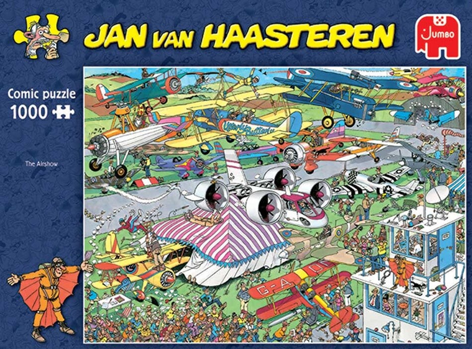 Jan Van Haasteren Puslespil - 1000 Brikker - The Air Show