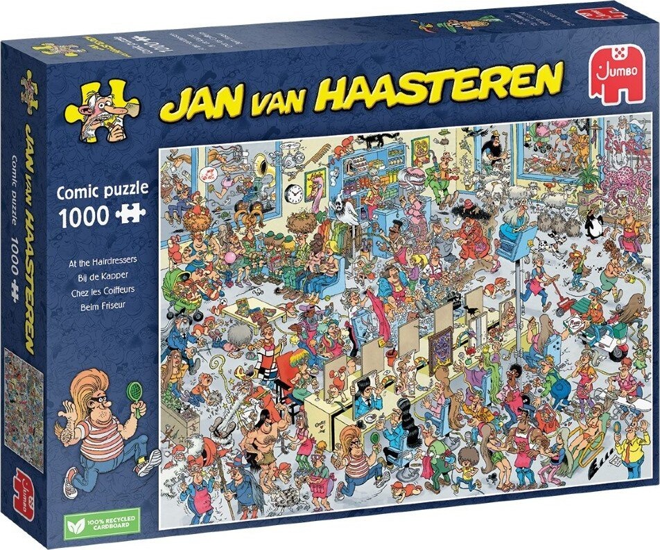Jan Van Haasteren Puslespil - 1000 Brikker - Hos Frisøren