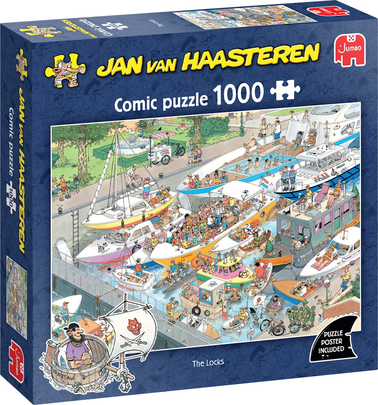 Jan Van Haasteren - The Locks Comic Puzzle - 1000 Brikker - Jumbo