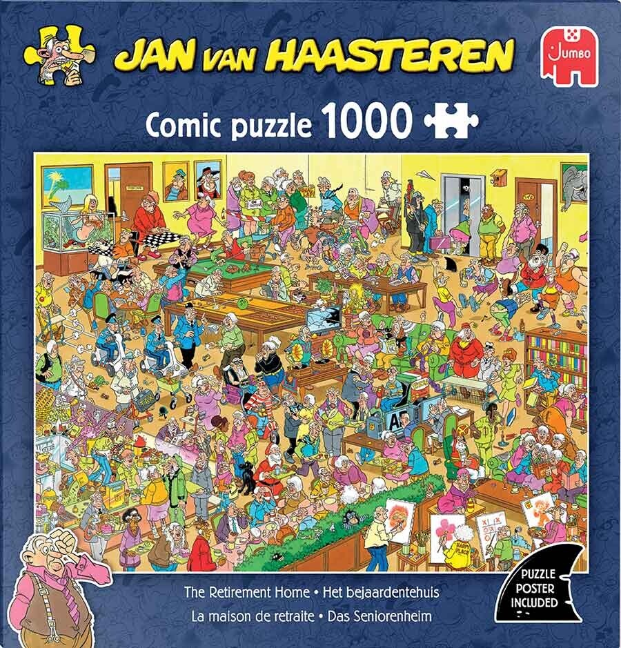 Jan Van Haasteren - The Retirement Home Puzzle - 1000 Brikker - Jumbo