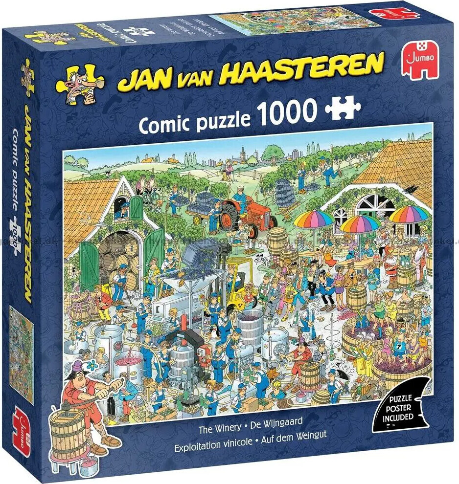 Jan Van Haasteren - The Winery Comic Puzzle - 1000 Brikker - Jumbo