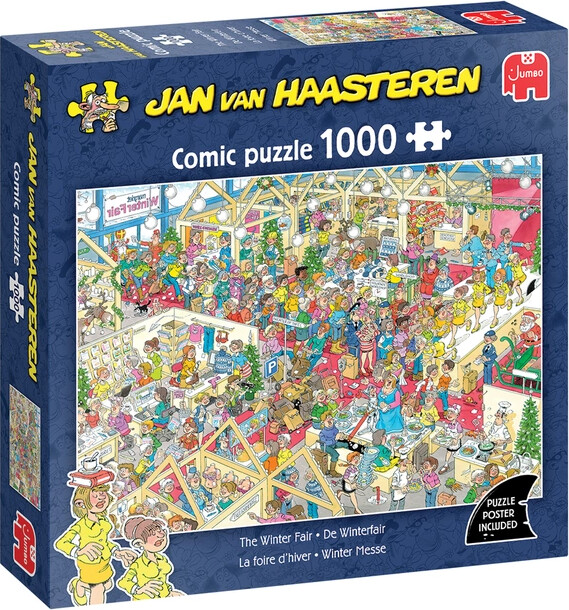 Jan Van Haasteren Puslespil - 1000 Brikker - The Winter Fair