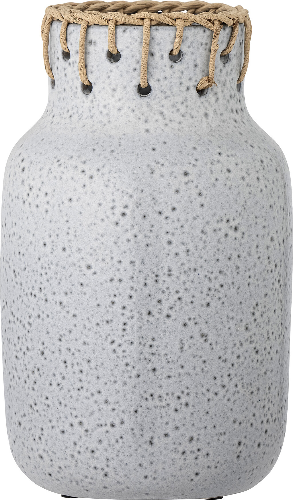 Bloomingville - Janel Vase - Grå - Keramik - H 28 Cm