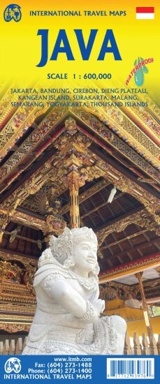 Java Travel Reference Map - English book