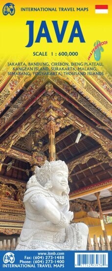 Java Travel Reference Map - English book