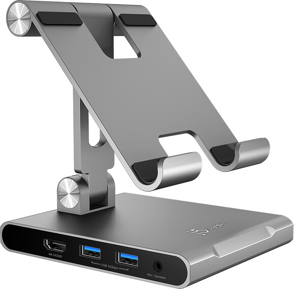 j5create JTS224-N - Multi-Angle Stand with Docking Station for iPad Pro