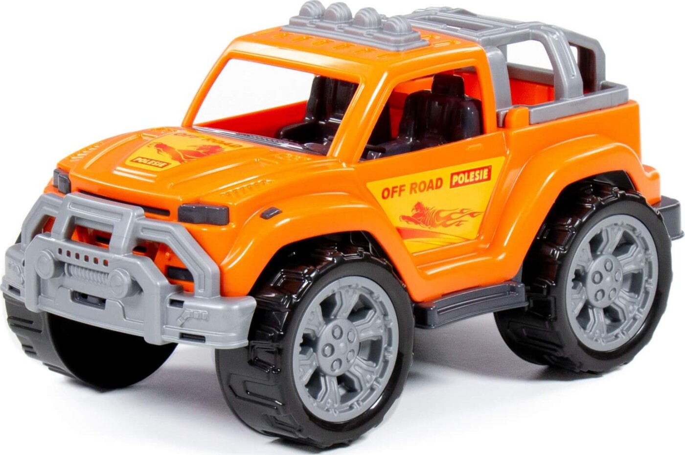 Billede af Jeep Legetøjs Bil Til Børn - Polesie - Orange - 27 Cm