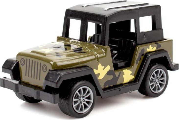 Jeep Militær Bil I Metal Med Pull Back