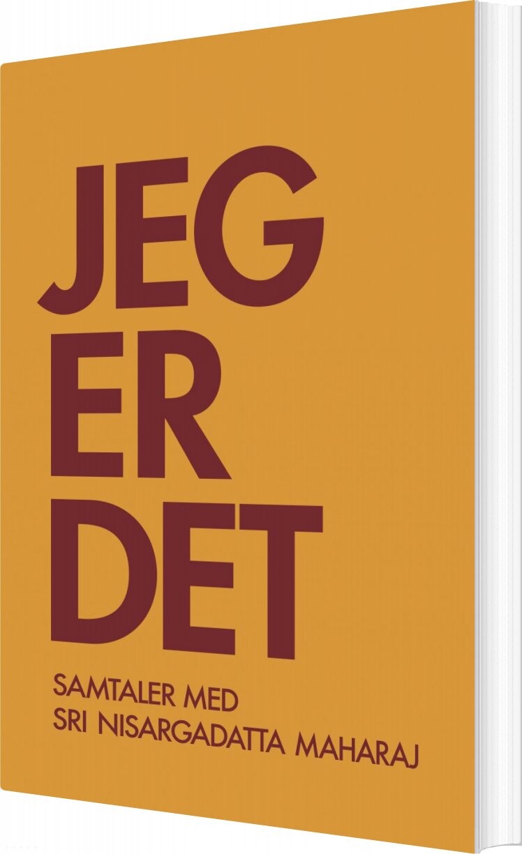 Billede af Jeg Er Det - Nisargadatta Maharaj - Bog