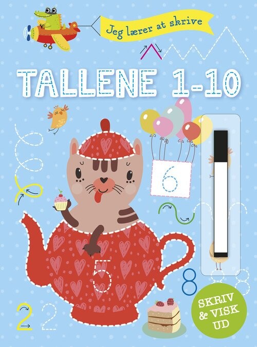Jeg Lærer At Skrive Tallene 1-10 - Bog