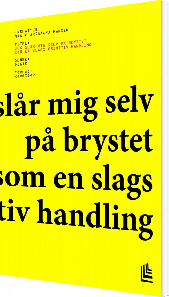 Billede af Jeg Slår Mig Selv På Brystet Som En Slags Primitiv Handling - Noa Kjærsgaard Hansen - Bog